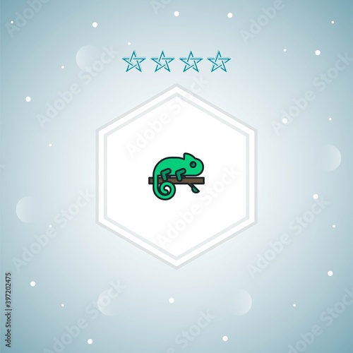 chameleon vector icons