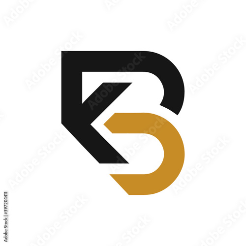 Foto initial letter bk or kb logo vector designs