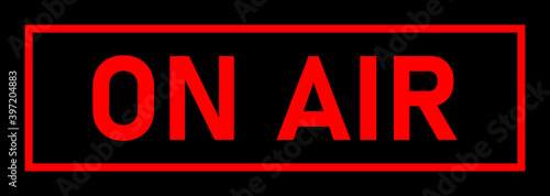 On Air Sign. Vector Image.