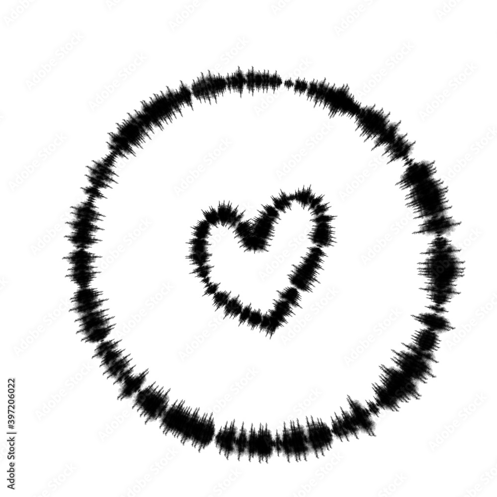 Heart. Abstract love symbol. Continuous line art drawing illustration. Valentines day background banner Heart. Abstract love symbol. Continuous line art drawing illustration. Valentines day background banner