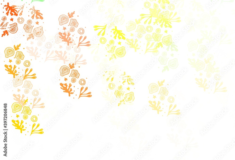 Light Pink, Green vector texture with abstract forms.