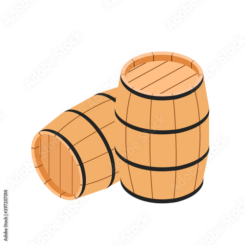 Wooden barrels for wine and other alcohol