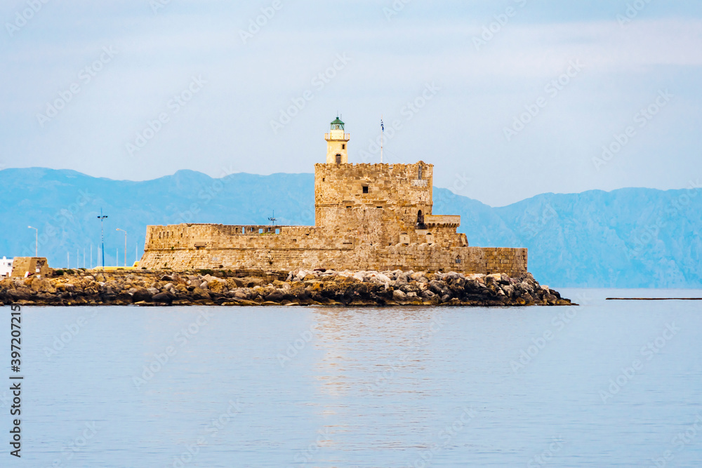 Fort of St. Nicholas view in Rhodes Island