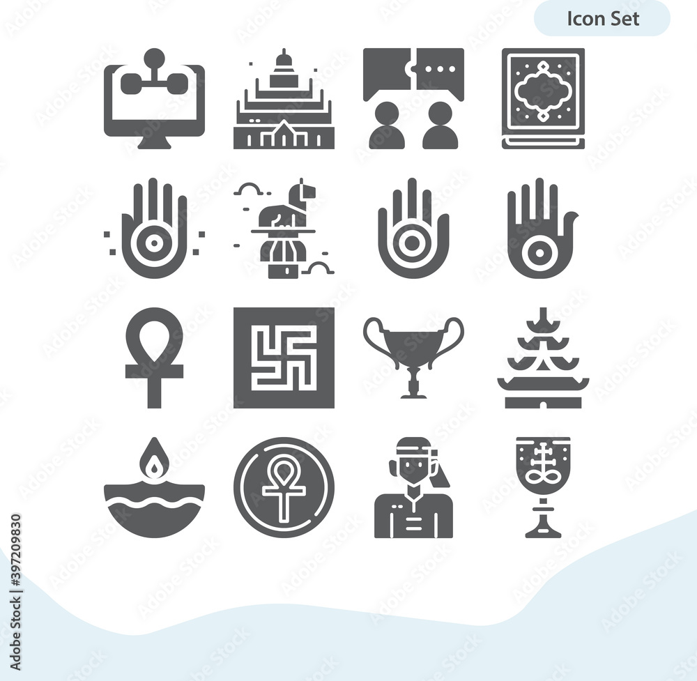 Simple set of social group related filled icons. Simple set of social group related filled icons.