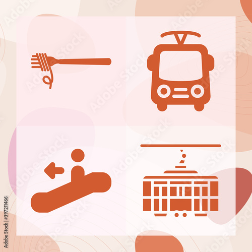 Simple set of accessible related filled icons