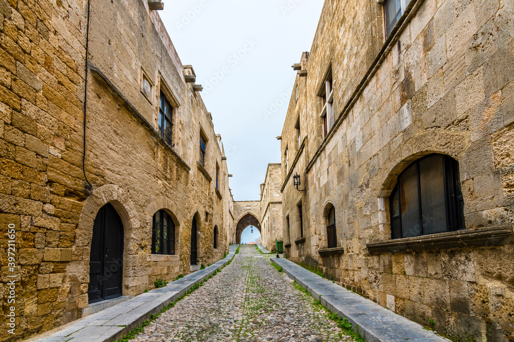 The Street of the Knights in Rhodes Island