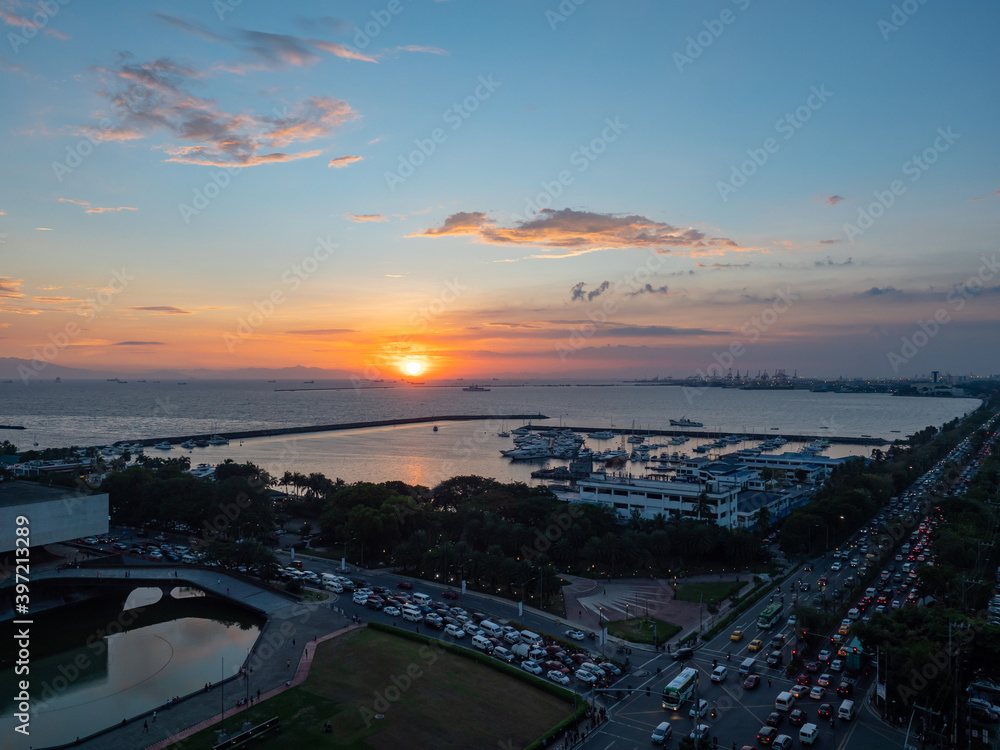 Sunset over Manila Bay