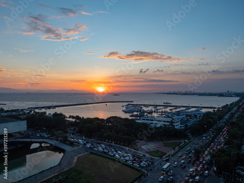 Sunset over Manila Bay