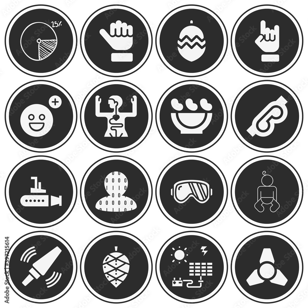 16 pack of em filled web icons set 16 pack of em filled web icons set