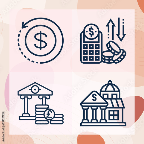 Simple set of troubles related lineal icons