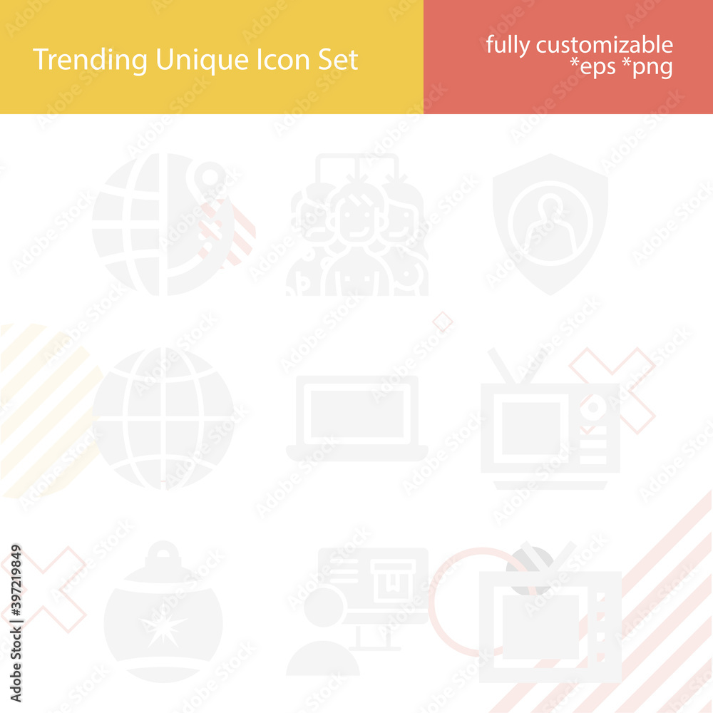 Simple set of worlds related filled icons. Simple set of worlds related filled icons.