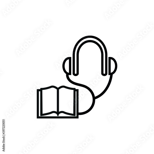 Vector image. Text audition icon.