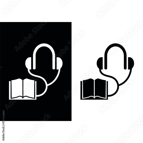 Vector image. Text audition icon.