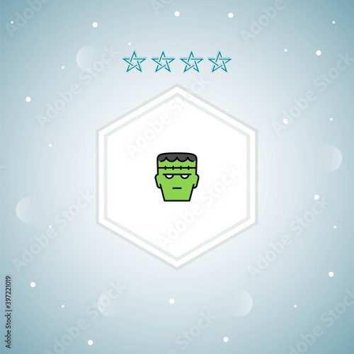 frankenstein vector icons modern