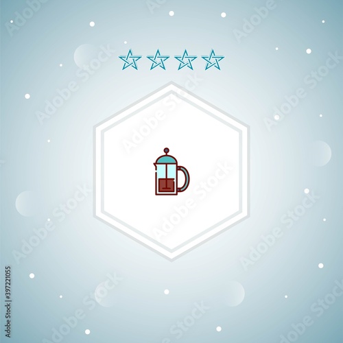 french press vector icons modern