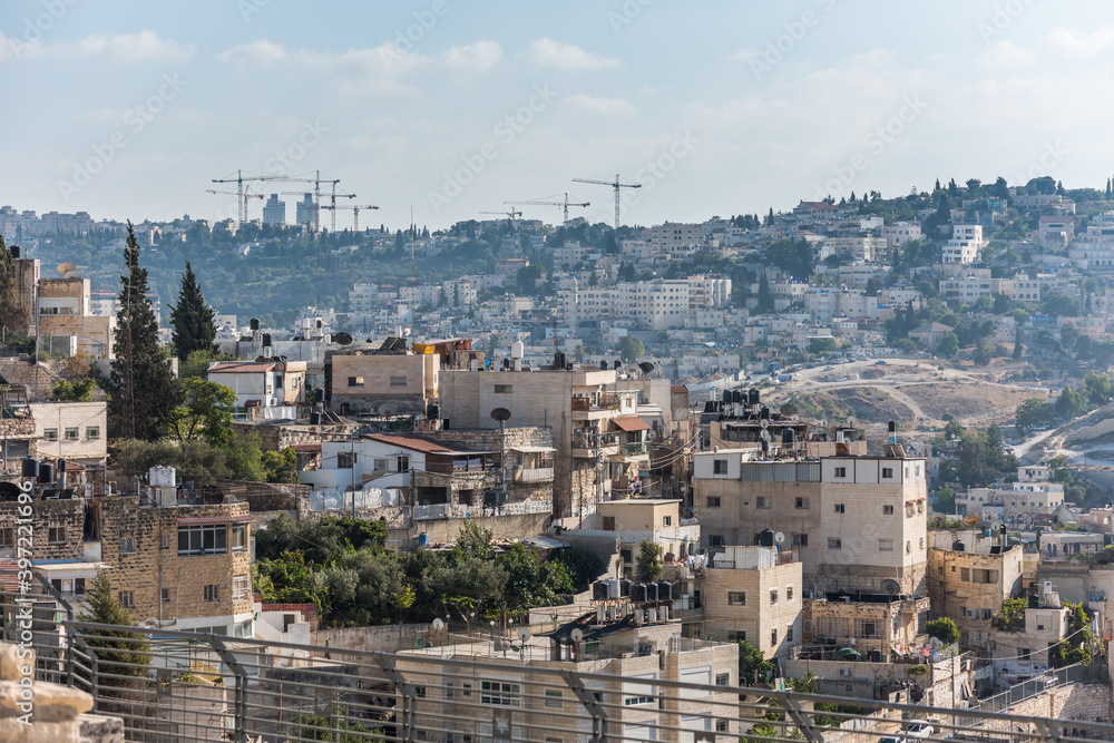  Residential houses at the Mount of Olive and Kidron Valley in Jerusalem, Israel