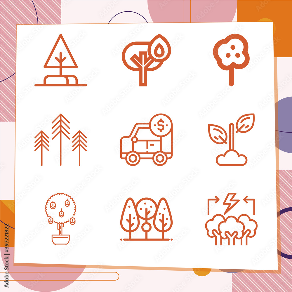 Simple set of 9 icons related to maria Simple set of 9 icons related to maria