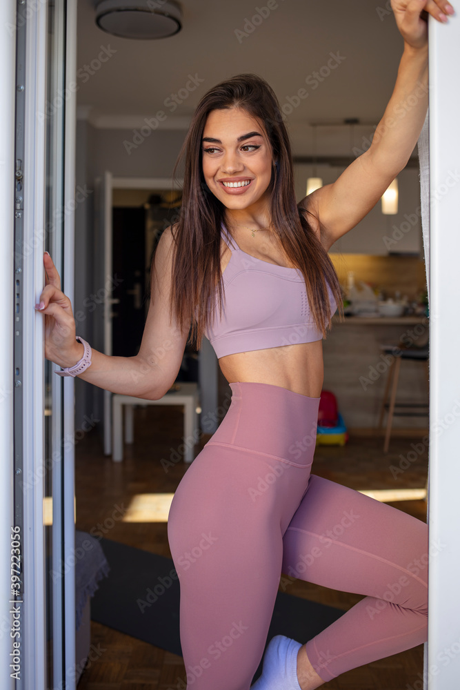 © Dragana Gordic - Portrait of sporty young woman with muscular body, posing. Healthy female model standing. Shot of a healthy-looking young woman. © Dragana Gordic - Portrait of sporty young woman with muscular body, posing. Healthy female model standing. Shot of a healthy-looking young woman.