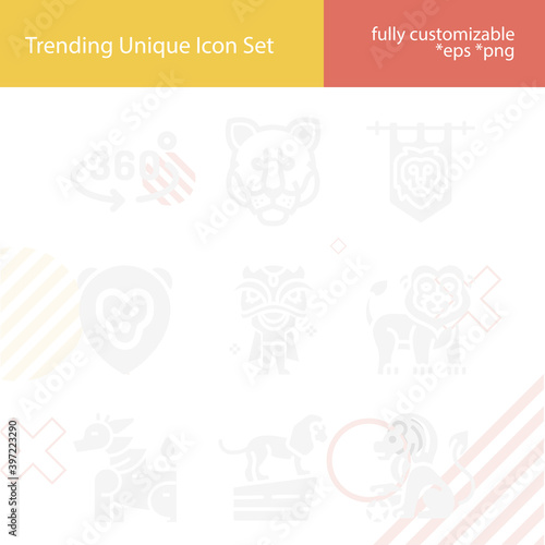 Simple set of anderson related filled icons.