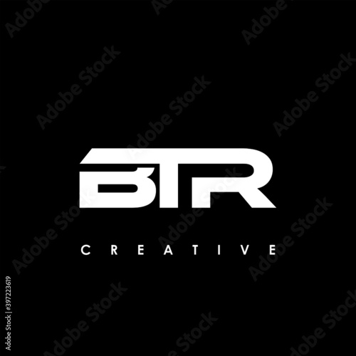 BTR Letter Initial Logo Design Template Vector Illustration	
 photo