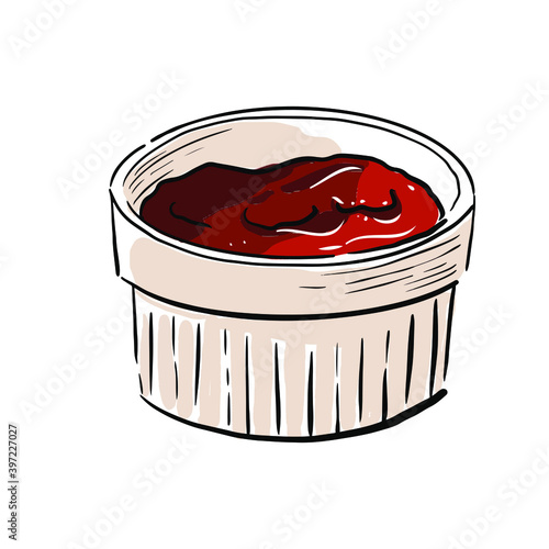 Barbecue sauce for French fries or nuggets	