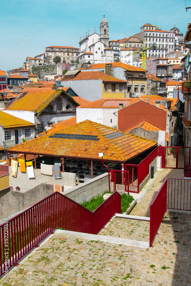 Obraz premium Old buildings and classical architecture, old city and panorama of Porto, Portugal, Europe