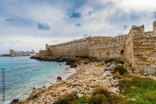 Old Town walls in Rhodes Island