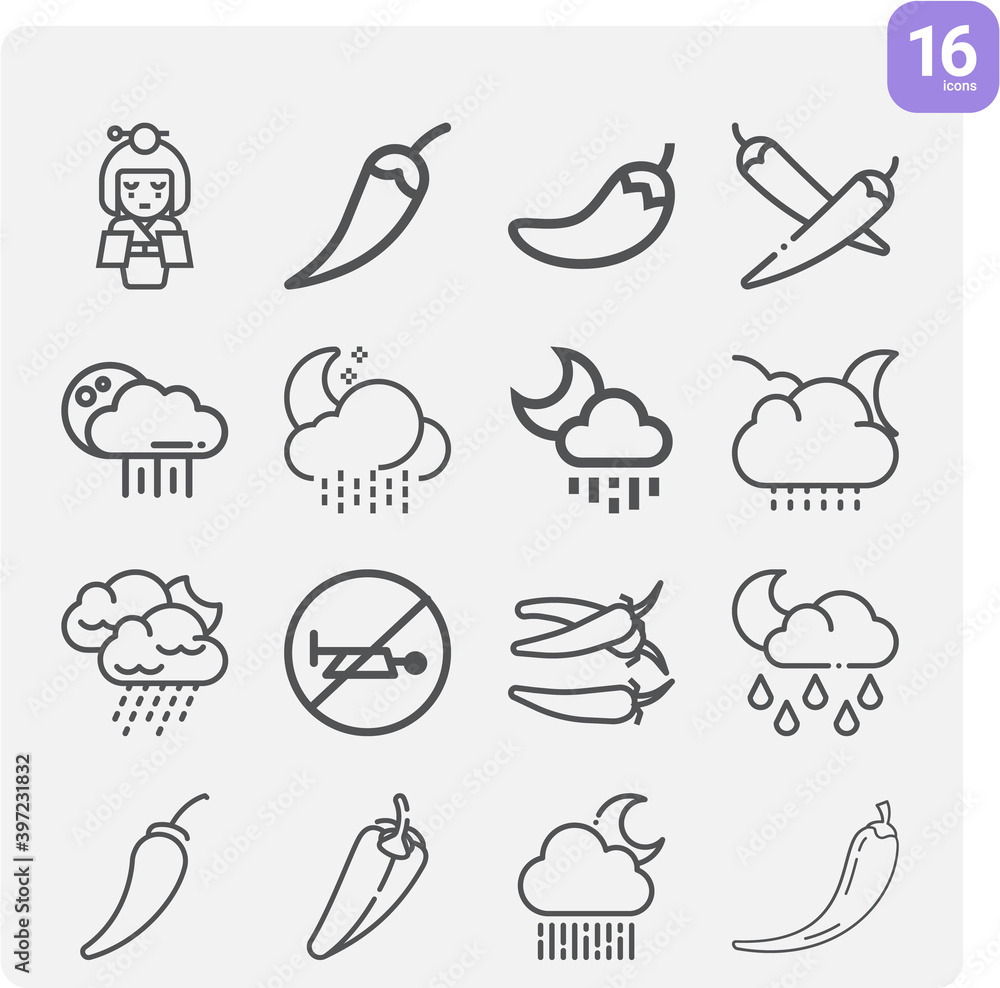 Simple set of lasts related lineal icons. Simple set of lasts related lineal icons.