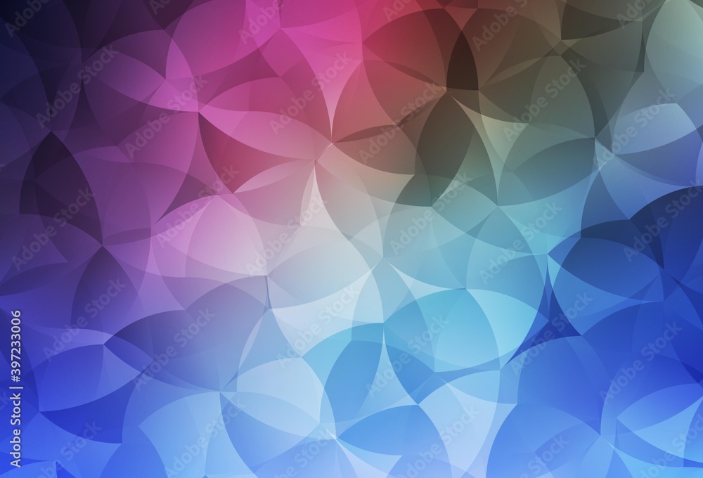 Obraz premium Dark Pink, Blue vector gradient triangles template.