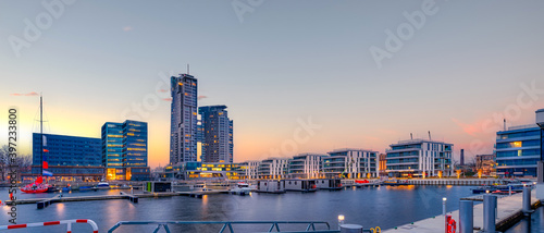 Gdynia city panorama, new marina photo