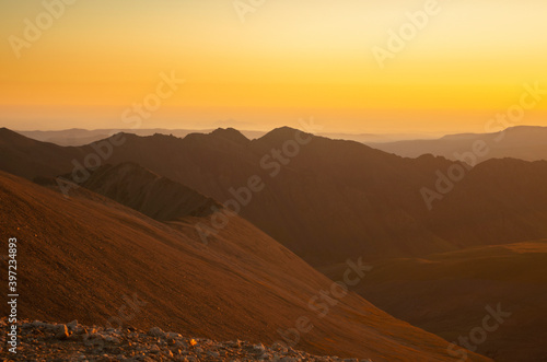 Mountain landscape. Dawn. Caucasus