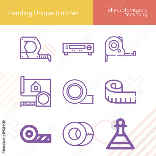 Simple set of scotch related lineal icons.