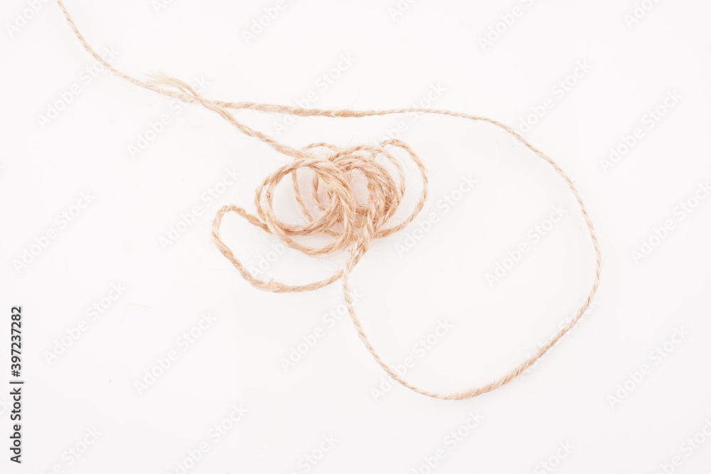 rope on a white background rope on a white background