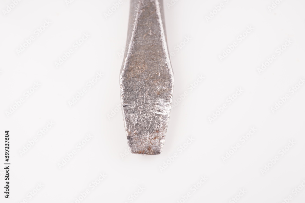 black screwdriver on a white background black screwdriver on a white background