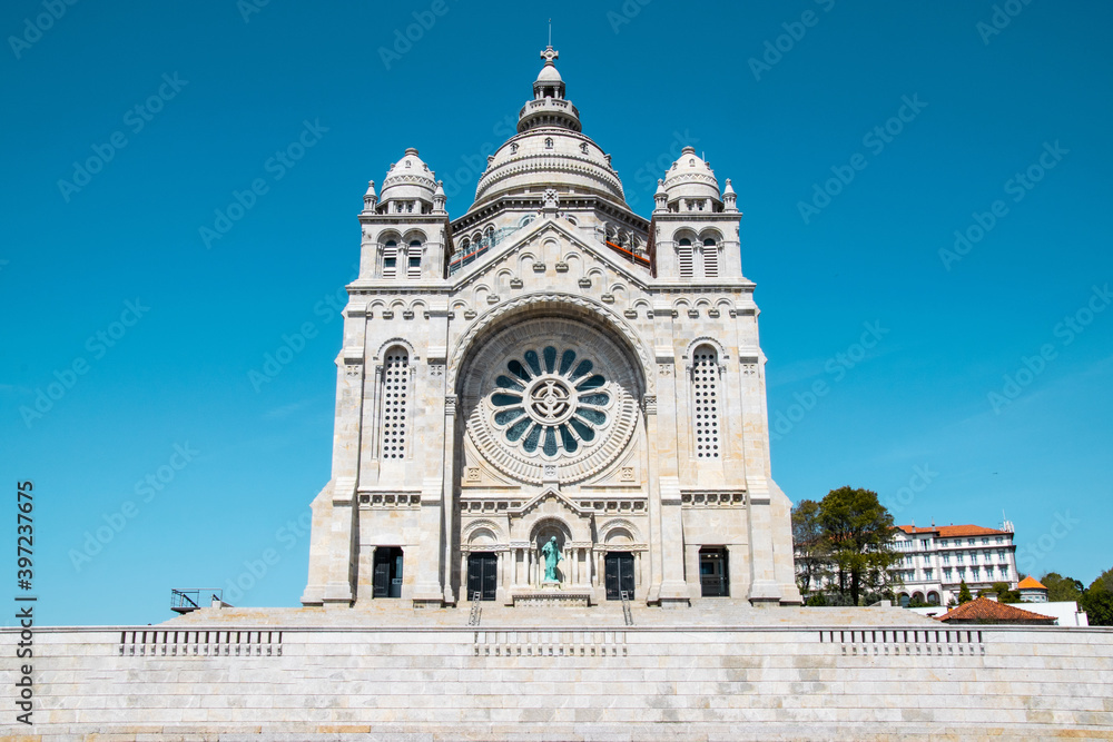 Santa Luzia basilic, catholic church in Viana do Castello, Porto, Portugal.
