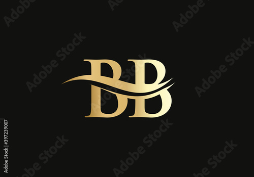 Premium BB letter logo design. BB Logo for luxury branding. Elegant and stylish design for your company. 