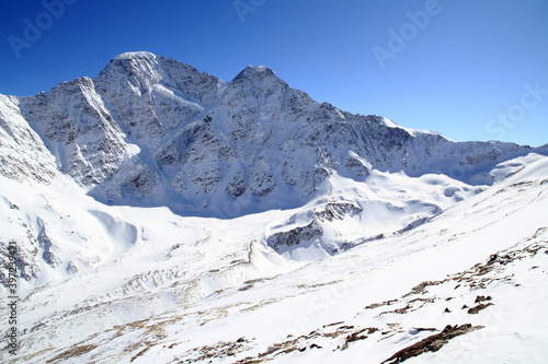 View of the southern slopes of Cheget Mountain  Prielbrusye  Caucasus