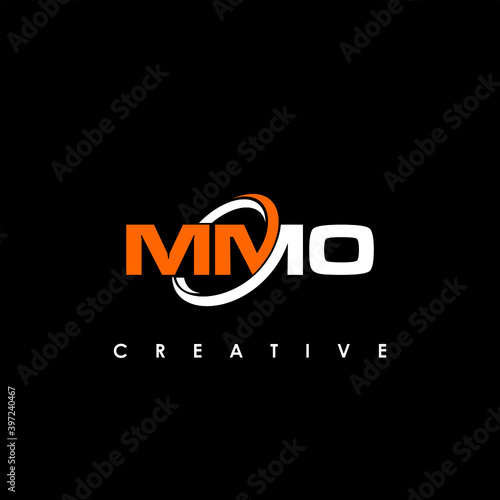 MMO Letter Initial Logo Design Template Vector Illustration	
