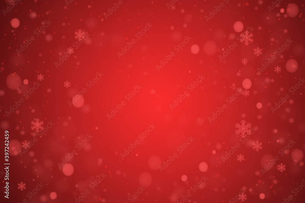Snow red background. Christmas snowy winter design. White falling snowflakes, abstract landscape. Cold weather effect. Snow red background. Christmas snowy winter design. White falling snowflakes, abstract landscape. Cold weather effect.