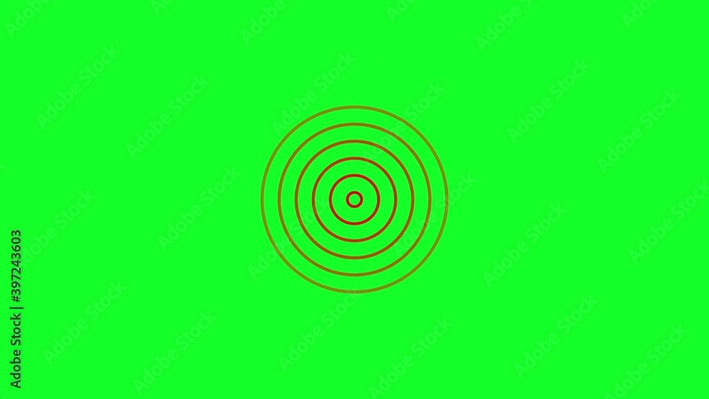 Red Radio Waves on a Green Screen Red Radio Waves on a Green Screen