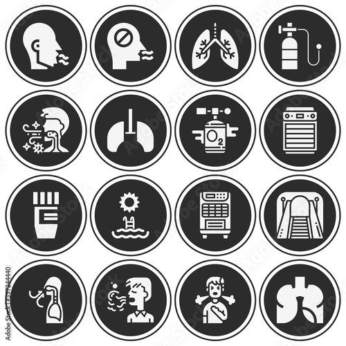 16 pack of beneath  filled web icons set