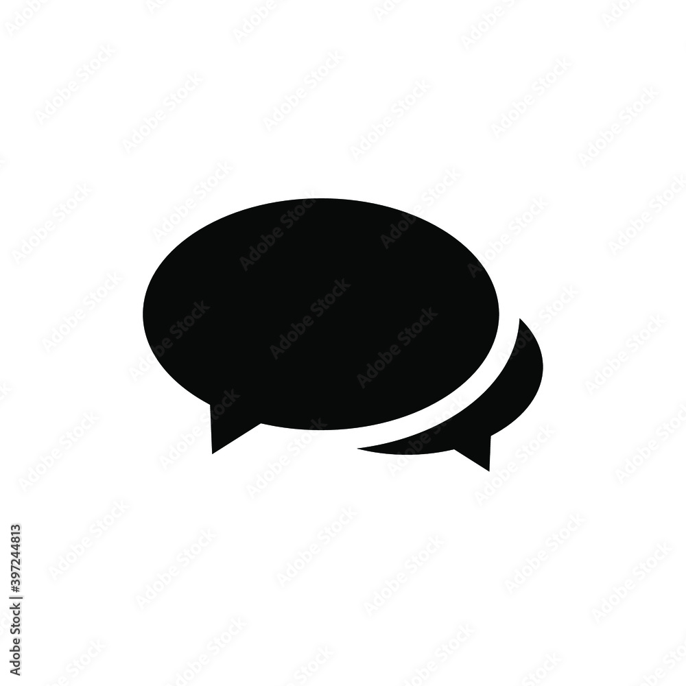 Think bubble isolated. Trendy think bubble in flat style. Modern template for social network and label Think bubble isolated. Trendy think bubble in flat style. Modern template for social network and label