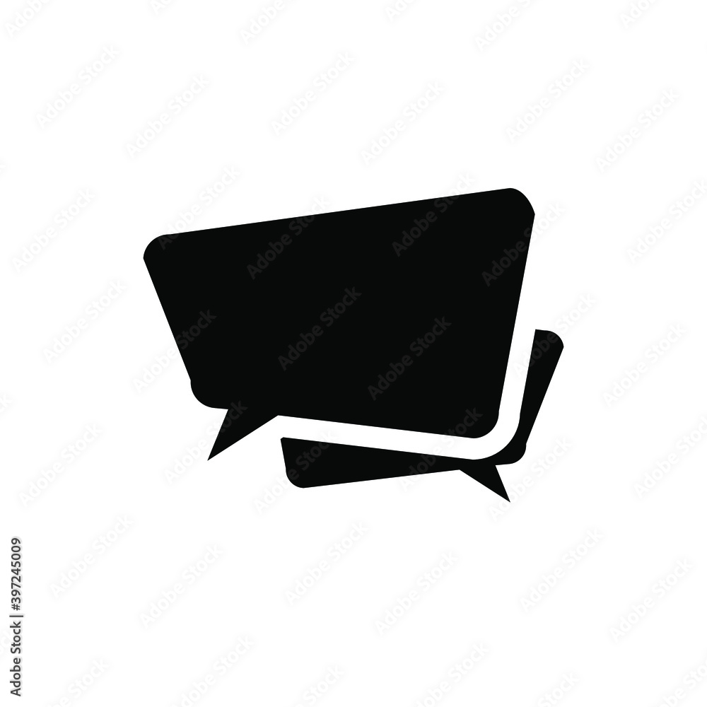 Naklejka premium Think bubble isolated. Trendy think bubble in flat style. Modern template for social network and label