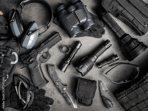 Tactical equipment and self defense everyday carry photo