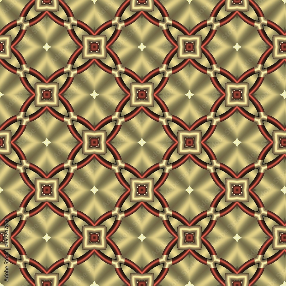 Fototapeta premium colorful symmetrical repeating patterns for textiles, ceramic tiles, wallpapers and designs. seamless image.
