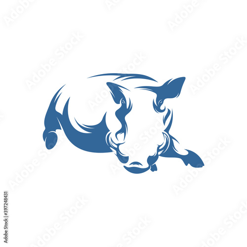 Wild boar logo vector template, Creative Wild boar logo design concepts, icon symbol, illustration