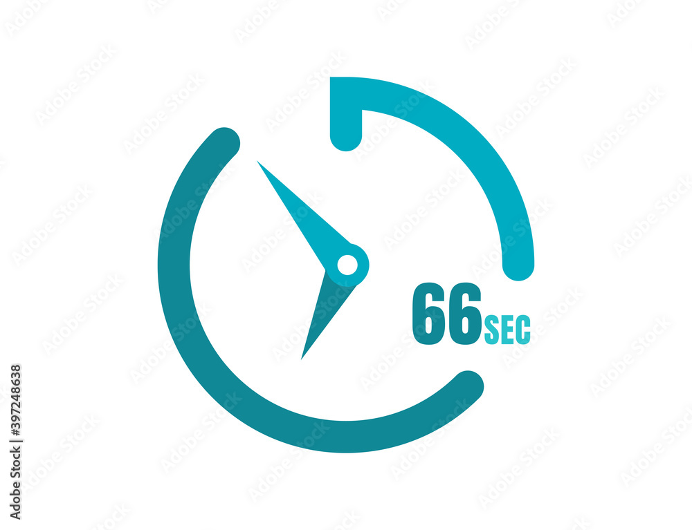 Timer 66 sec Simple icon design, 66 second timer clocks. 66 sec stopwatch icons Timer 66 sec Simple icon design, 66 second timer clocks. 66 sec stopwatch icons
