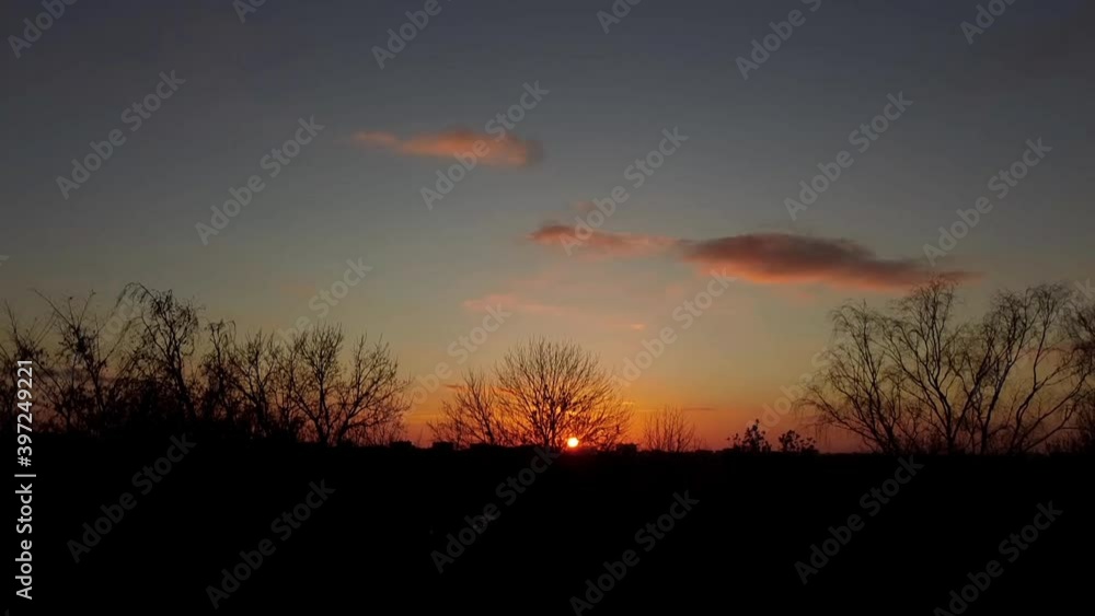 Sunset over the city. Sunset over the city.