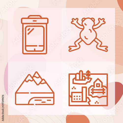 Simple set of moist related lineal icons