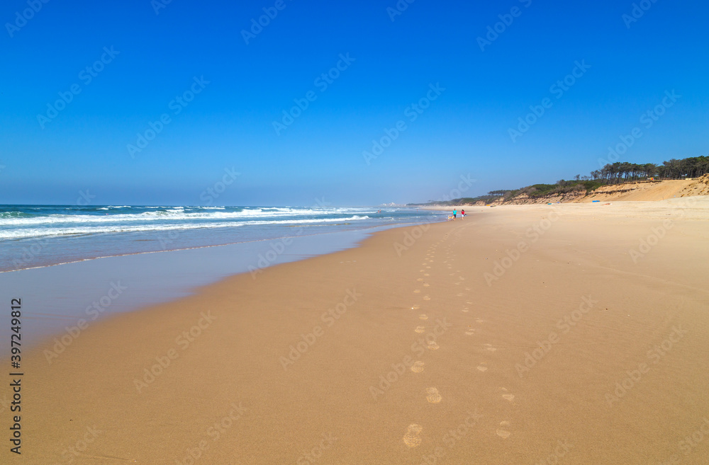 Beautiful beach in Aveiro